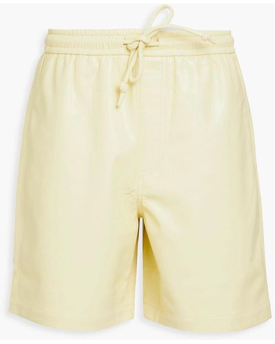 Nanushka Doxxi Okobortm Drawstring Shorts - Yellow