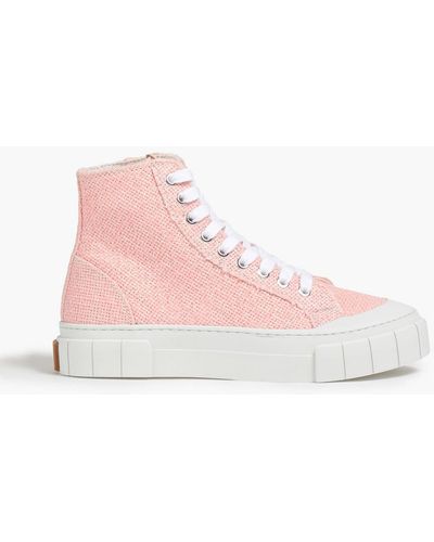 Goodnews Juice Canvas High-top Sneakers - Pink