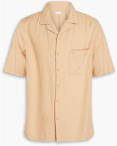 Onia Linen-blend Shirt - Natural