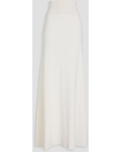 Victoria Beckham Stretch-knit Maxi Skirt - White