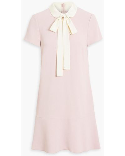 RED Valentino Pussy-bow Crepe Mini Dress - Pink