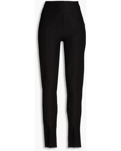 Totême Linen-blend Skinny Pants - Black