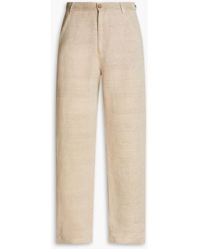 SMR Days Jumeirah Donegal Bamboo-blend Trousers - Natural