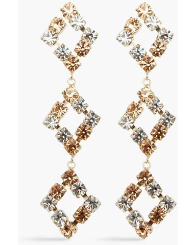 Rosantica Gold-tone Crystal Earrings - White