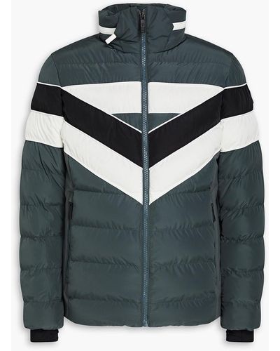 Fusalp Fernand Quilted Striped Ski Jacket - Gray