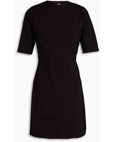 Monrow Cutout Stretch-cotton Jersey Mini Dress - Black