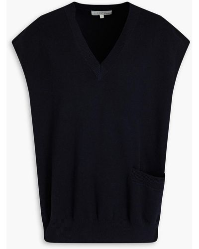 Studio Nicholson Foss Wool And Cotton-blend Vest - Black