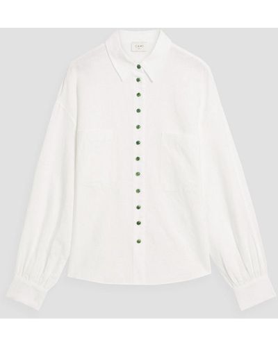 Cami NYC Belkis Cotton And Linen-blend Shirt - White