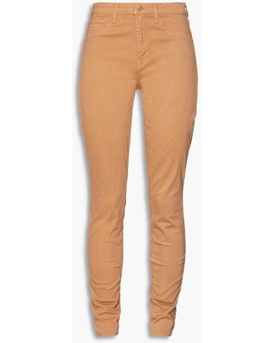 L'Agence High-rise Skinny Jeans - Brown