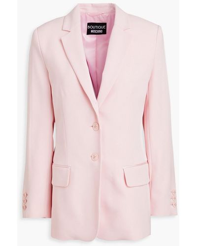 Boutique Moschino Crepe Blazer - Pink