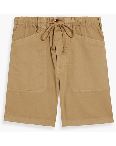 Alex Mill Cotton-blend Twill Drawstring Shorts - Natural