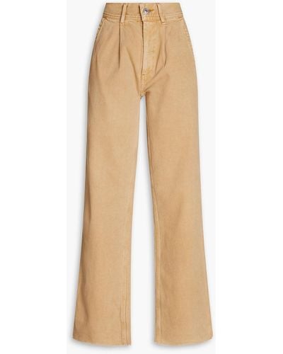 RE/DONE High-rise Straight-leg Jeans - Natural