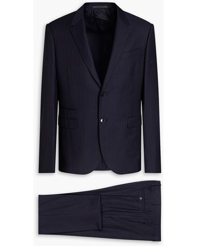 Valentino Anzug aus wolle mit nadelstreifen - Blau