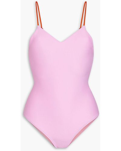 Rejina Pyo Ava zweifarbiger badeanzug - Pink