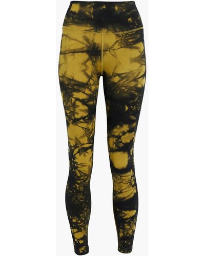 GOOD AMERICAN Tie-dyed Stretch leggings - Green