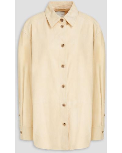 Loulou Studio Ora Suede Shirt - Natural