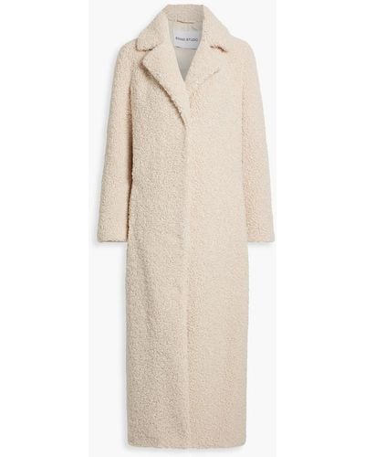 Stand Studio Kylie Faux Shearling Coat - Natural