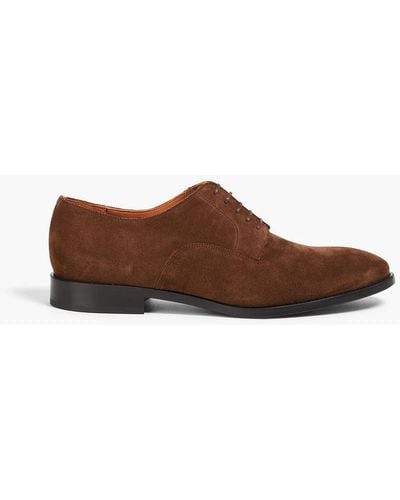 Paul Smith Fes Suede Derby Shoes - Brown