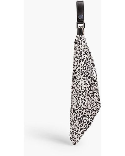 Amiri Leopard-print Silk Keychain - White