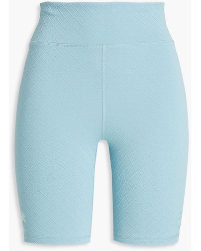 The Upside Palma Embellished Stretch-knit Shorts - Blue