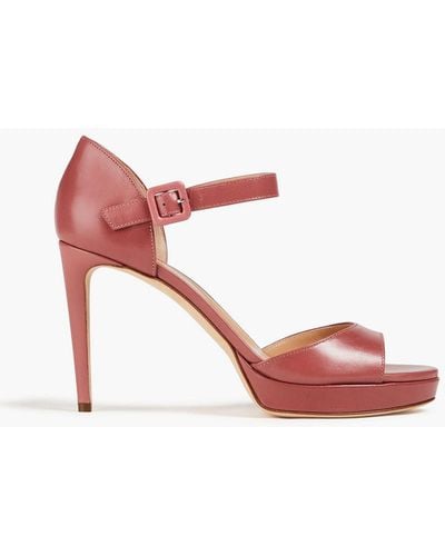 Sergio Rossi Leather Sandals - Pink