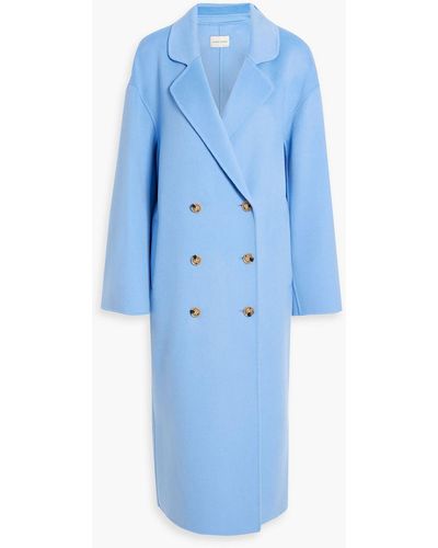 Loulou Studio Borneo Double-breasted Wool And Cashmere-blend Felt Coat - Blue