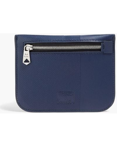 Paul Smith Textured-leather Cardholder - Blue