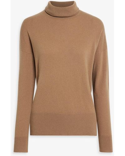 Theory Karenia Cashmere Turtleneck Sweater - Brown