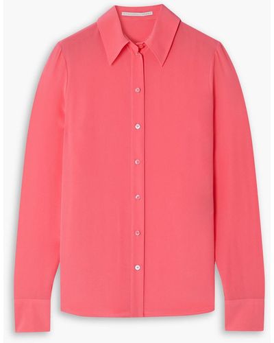 Stella McCartney Daria bluse aus crêpe de chine aus seide - Pink