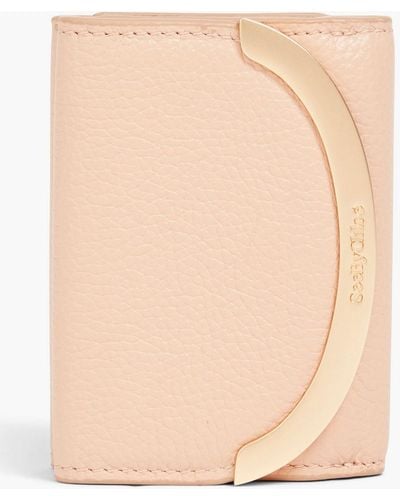 See By Chloé Textured-leather Wallet - Natural