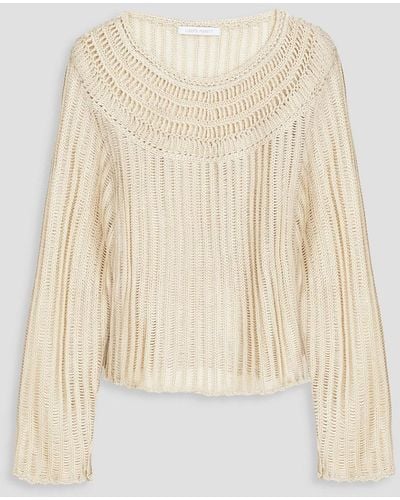 Alberta Ferretti Crocheted Sweater - Natural