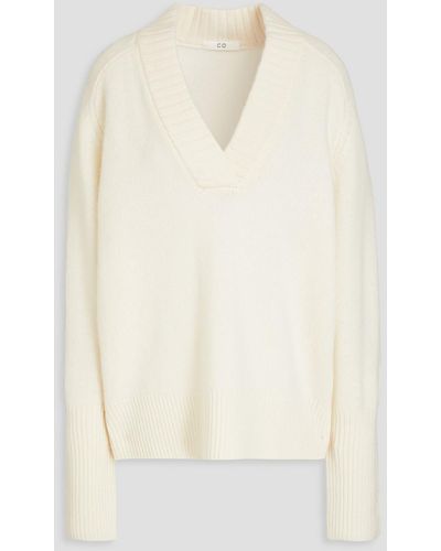 Co. Wool And Cashmere-blend Jumper - White