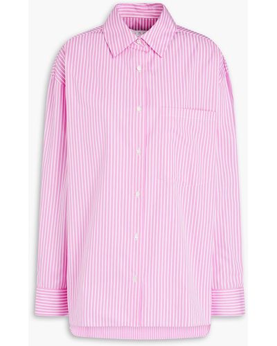 IRO Yara Striped Cotton-poplin Shirt - Pink