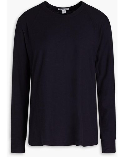 James Perse Cotton-jersey Top - Blue