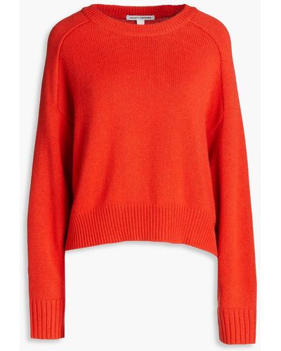 Autumn Cashmere Knitted Jumper - Red
