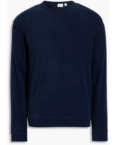 Onia Sweatshirt aus frottee aus einer baumwollmischung - Blau