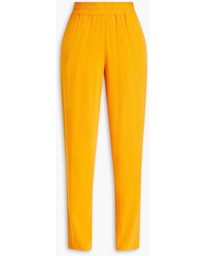 Dries Van Noten Cady Tapered Trousers - Yellow