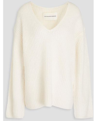 By Malene Birger Dipoma Brushed Knitted Sweater - White