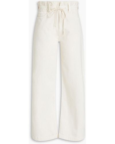 PAIGE Carly High-rise Wide-leg Jeans - White