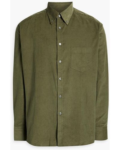 Dunhill Cotton-corduroy Shirt - Green
