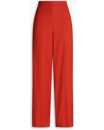 Loulou Studio Twill Wide-leg Trousers - Red