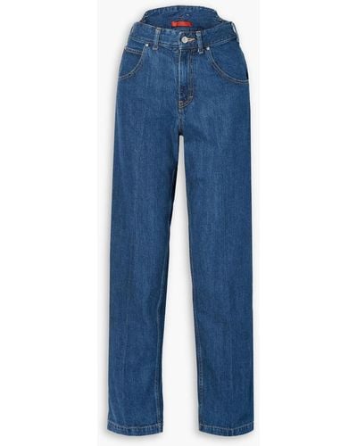 Commission High-rise Straight-leg Jeans - Blue