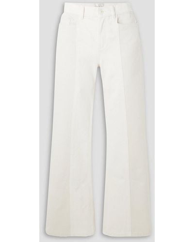 Wandler Daisy Two-tone High-rise Flared Jeans - White