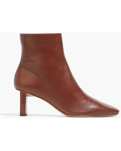 Alexandre Birman Kiss Leather Ankle Boots - Brown