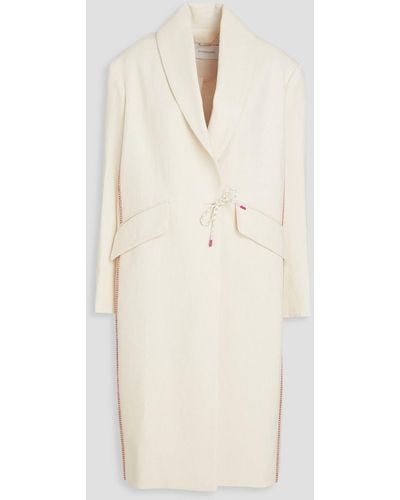 Zimmermann Cotton And Linen-blend Coat - Natural