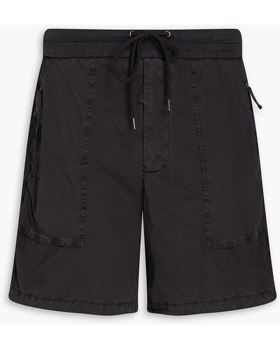James Perse Stretch-cotton Drawstring Shorts - Black