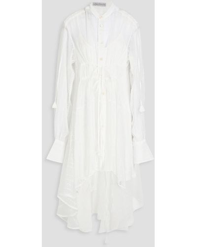 Palmer//Harding Clarity Embroidered Voile Shirt - White