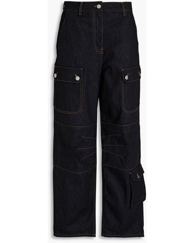 REMAIN Birger Christensen Hoch sitzende jeans mit geradem bein - Schwarz