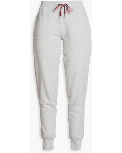 Paul Smith Mélange French Cotton-blend Terry Track Trousers - White
