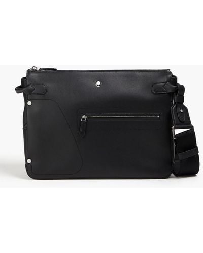 Montblanc Leather Messenger Bag - Black